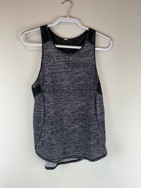 Lululemon Mesh Scape Black Sculpt Athletic Athleisure Workout Tank Top II Size 8
